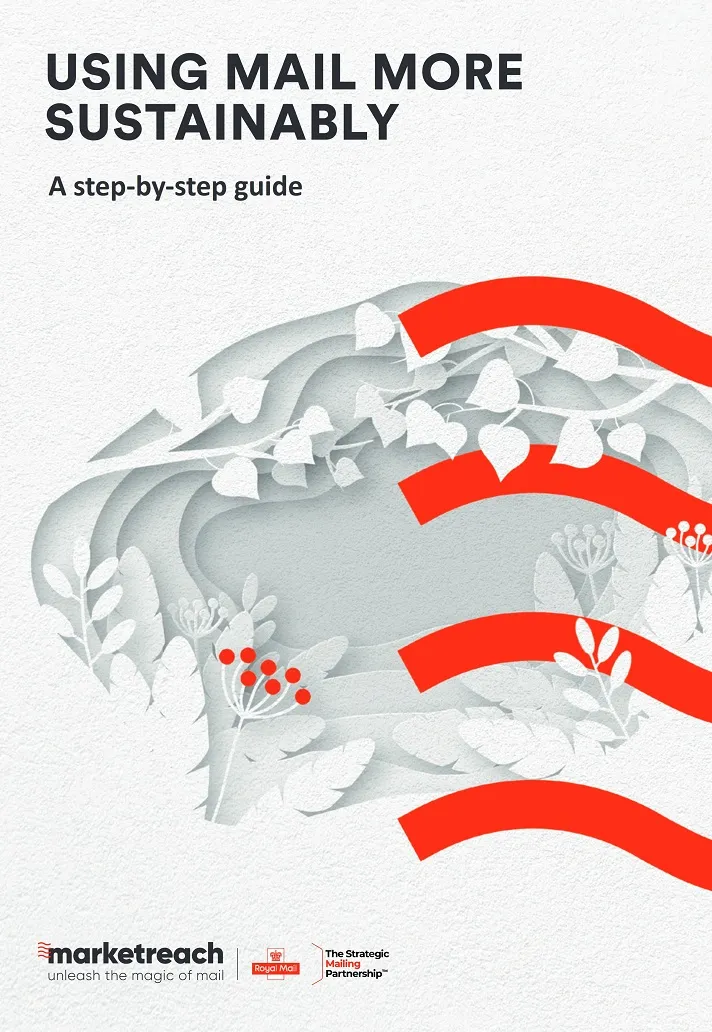 Marketreach report cover - Using mail more sustainably
