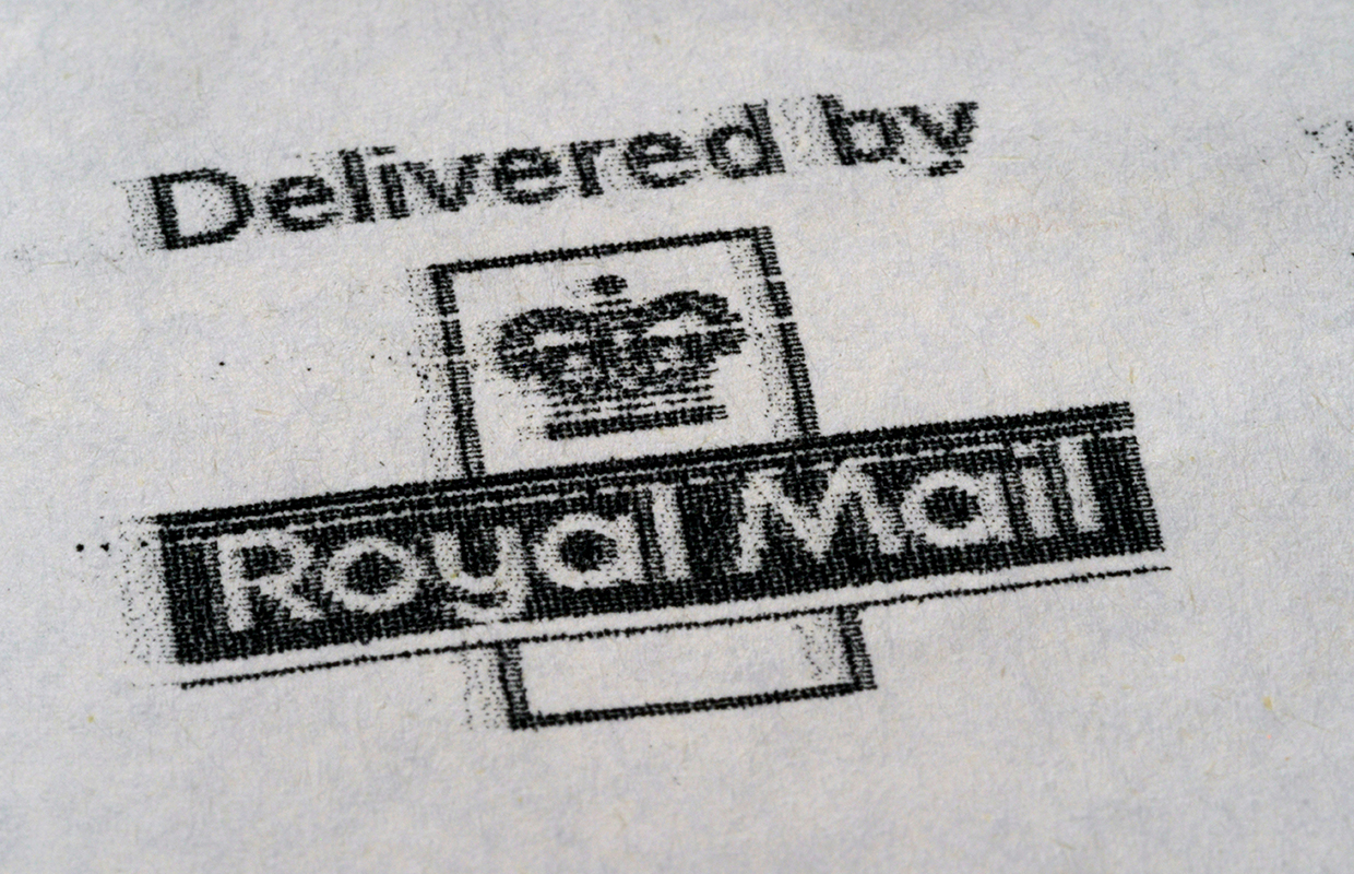 Royal Mail delivered stamp