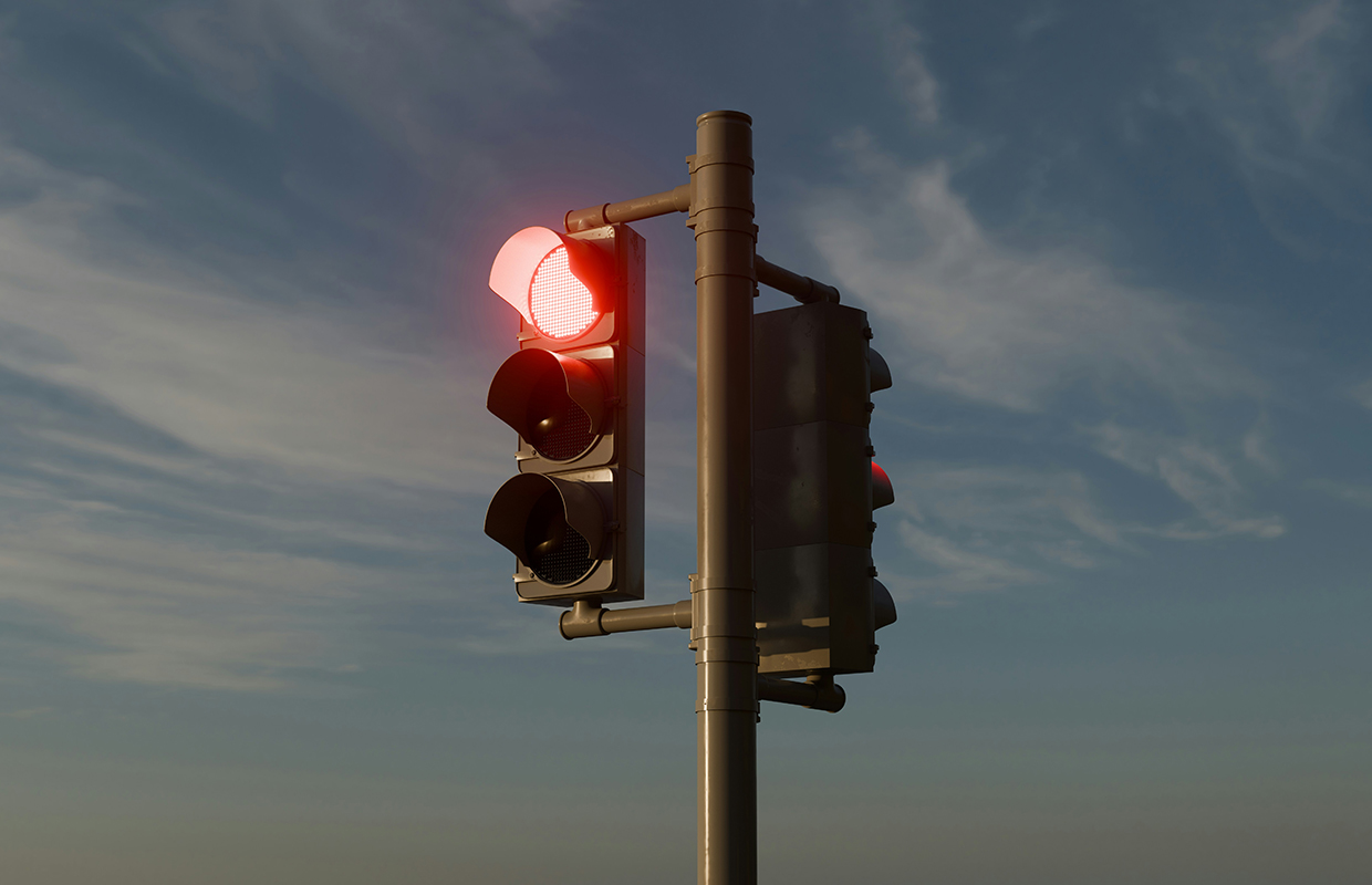 red traffic light