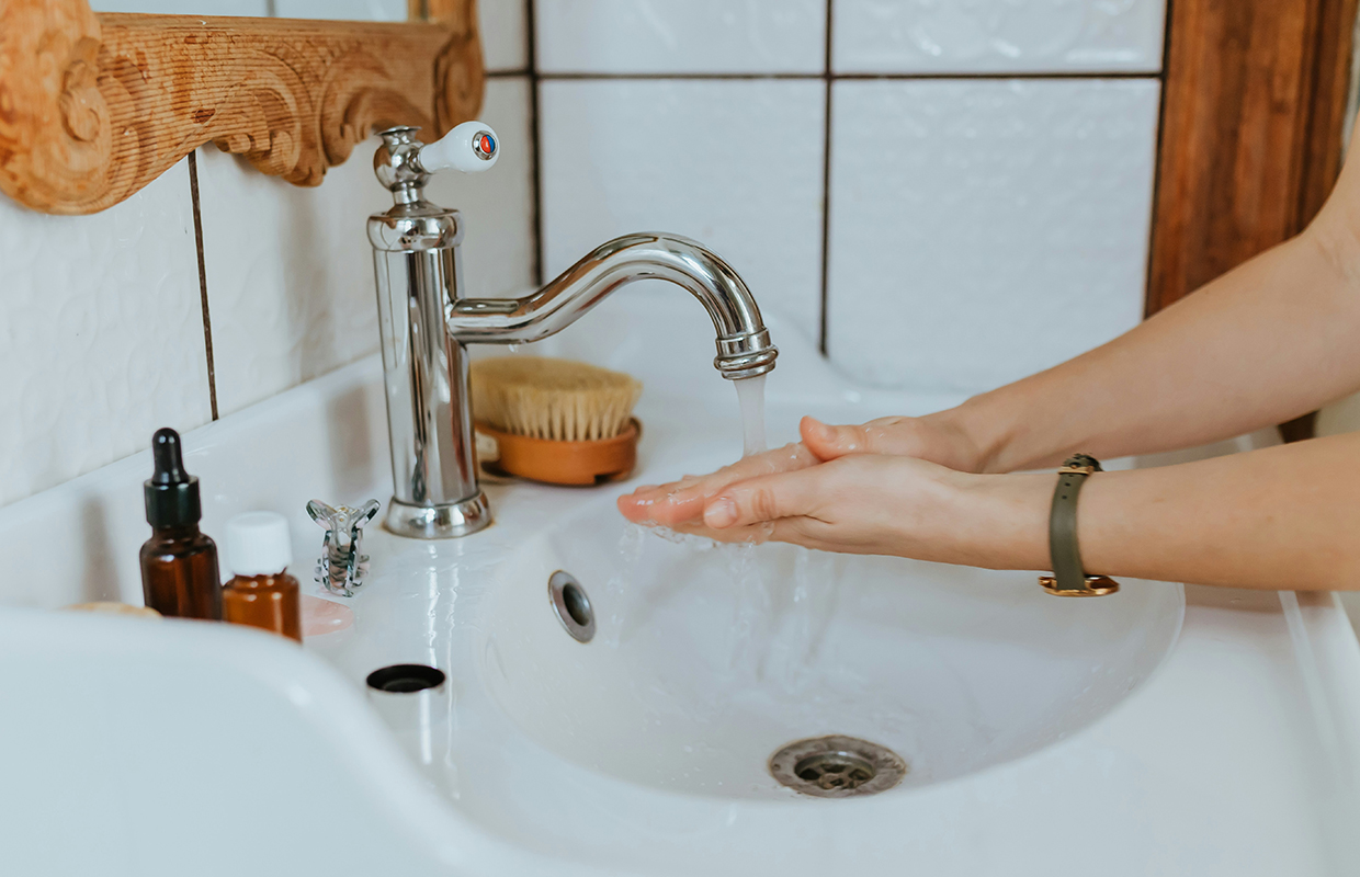 Washing hands