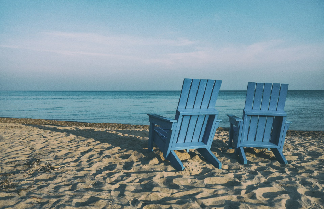 chairs on beach