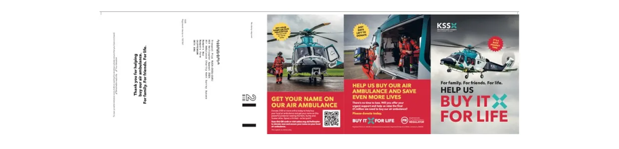 air ambulance charity brochure
