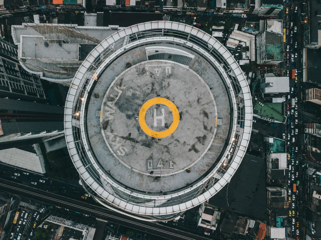 A helipad