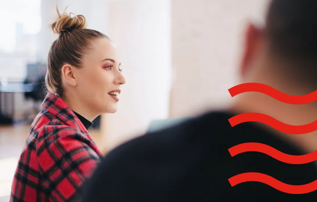 Woman in meeting