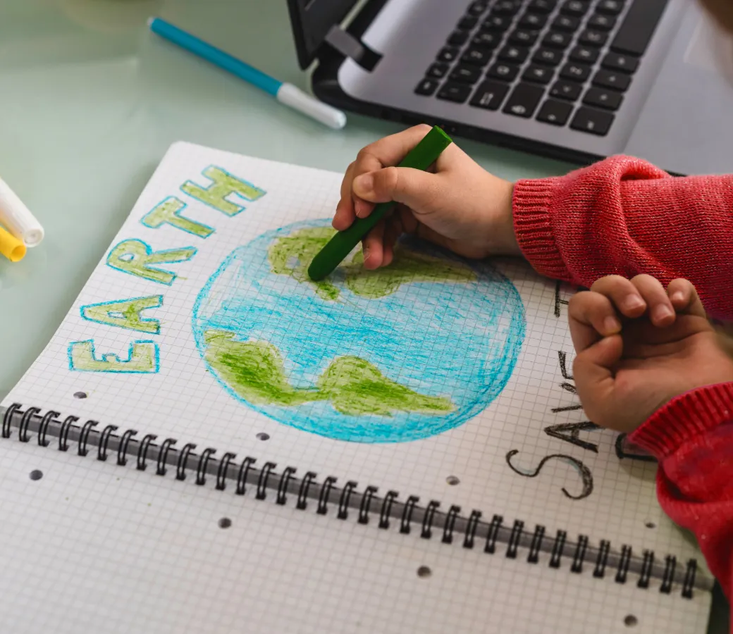 Drawing of the Earth